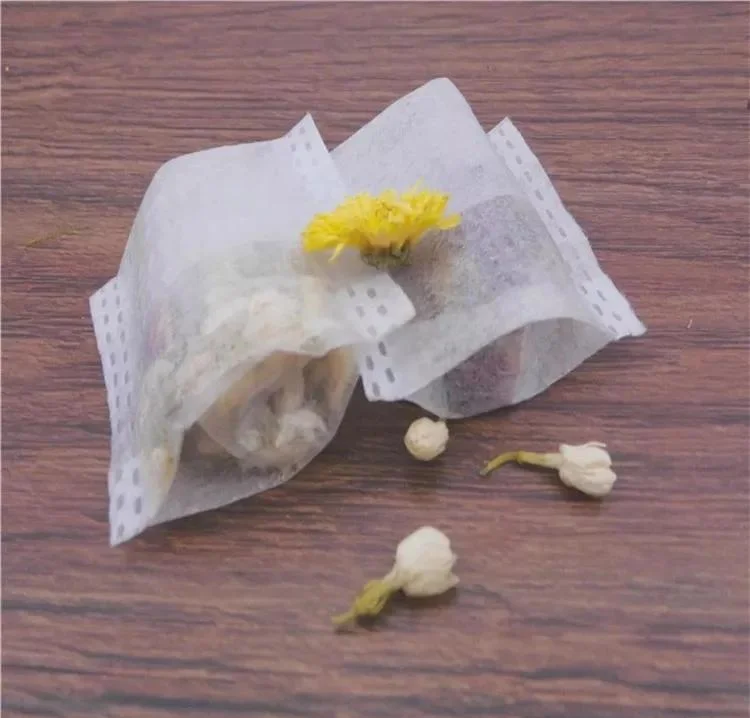 Empty Disposable PLA Corn Fiber Teabag Drawstring Non Woven Polypropylene Bag