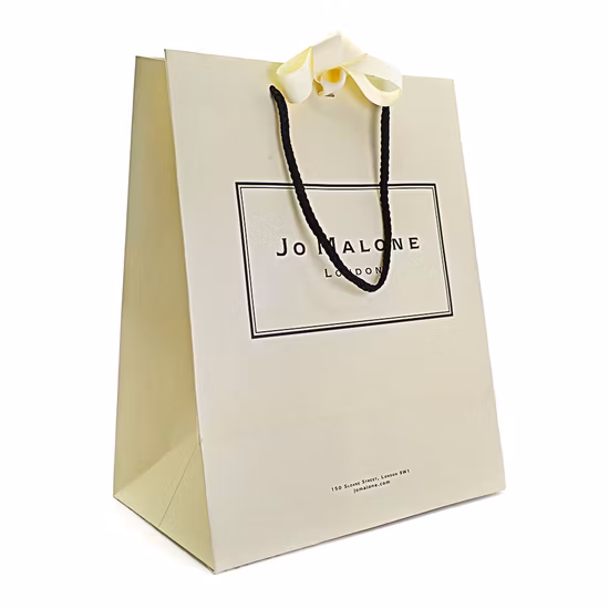 Papiertüte mit individuellem Logo-Druck, Großhandel, Lebensmittel, weiße braune Papier-Geschenktüte mit Griff, industrielle Oberflächenverpackung