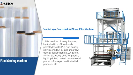 Doppelschicht-Folienblasmaschine für Plastiktüten